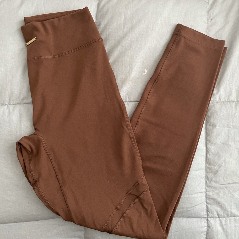WHITNEY SIMMONS x GYMSHARK mesh leggings in brown!